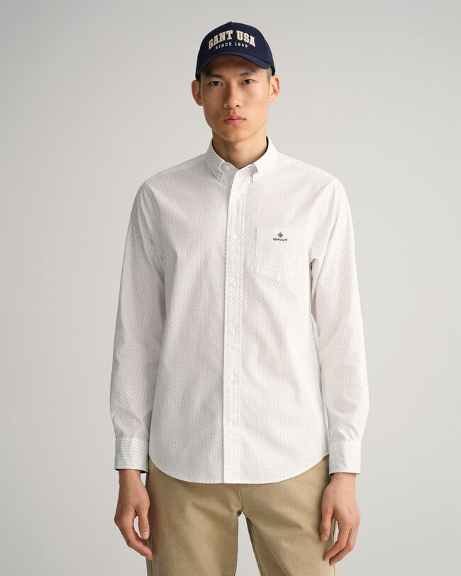 Chemise regular fit en coton Oxford imprim&eacute;
