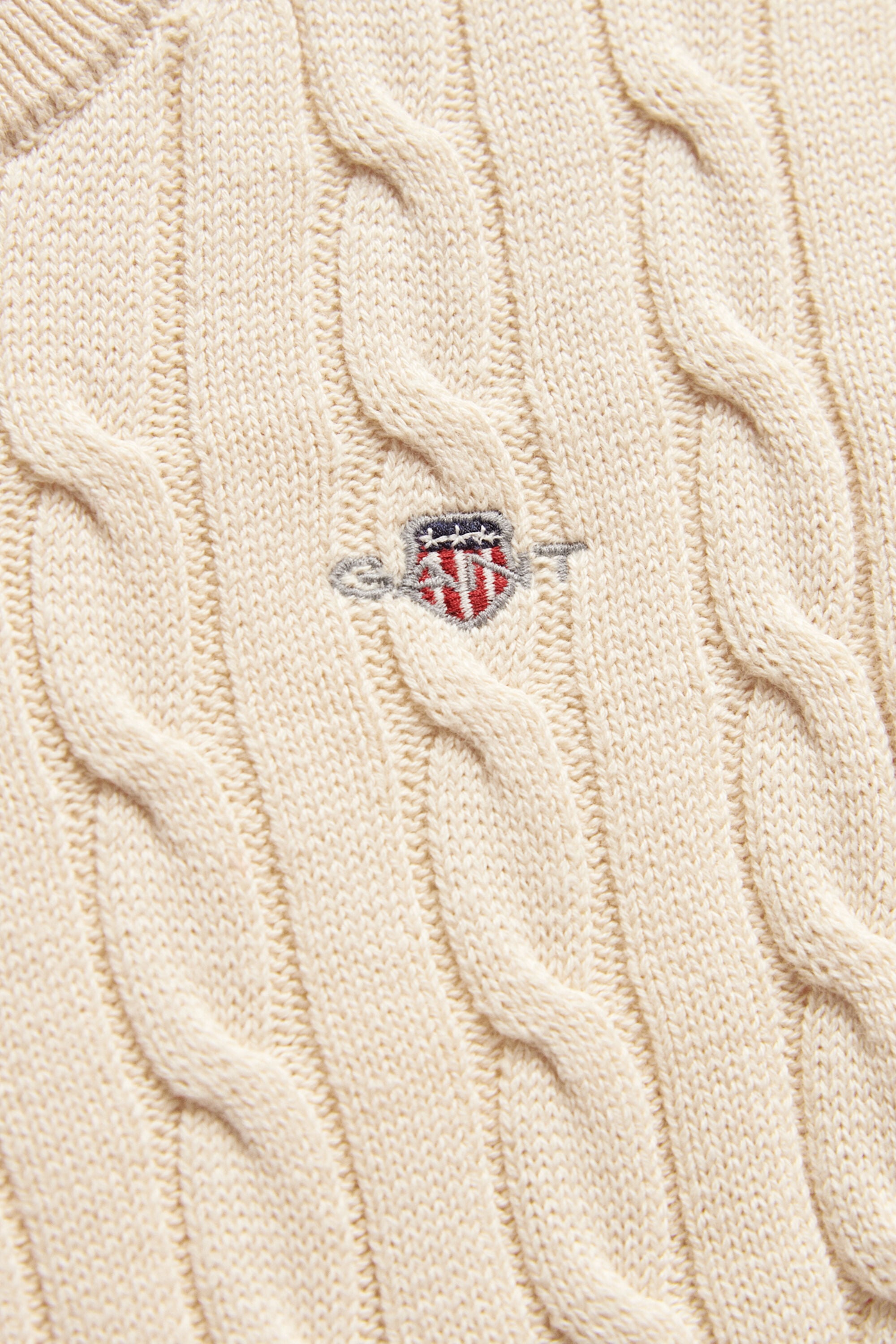Pull en maille torsadée avec écusson Garçon