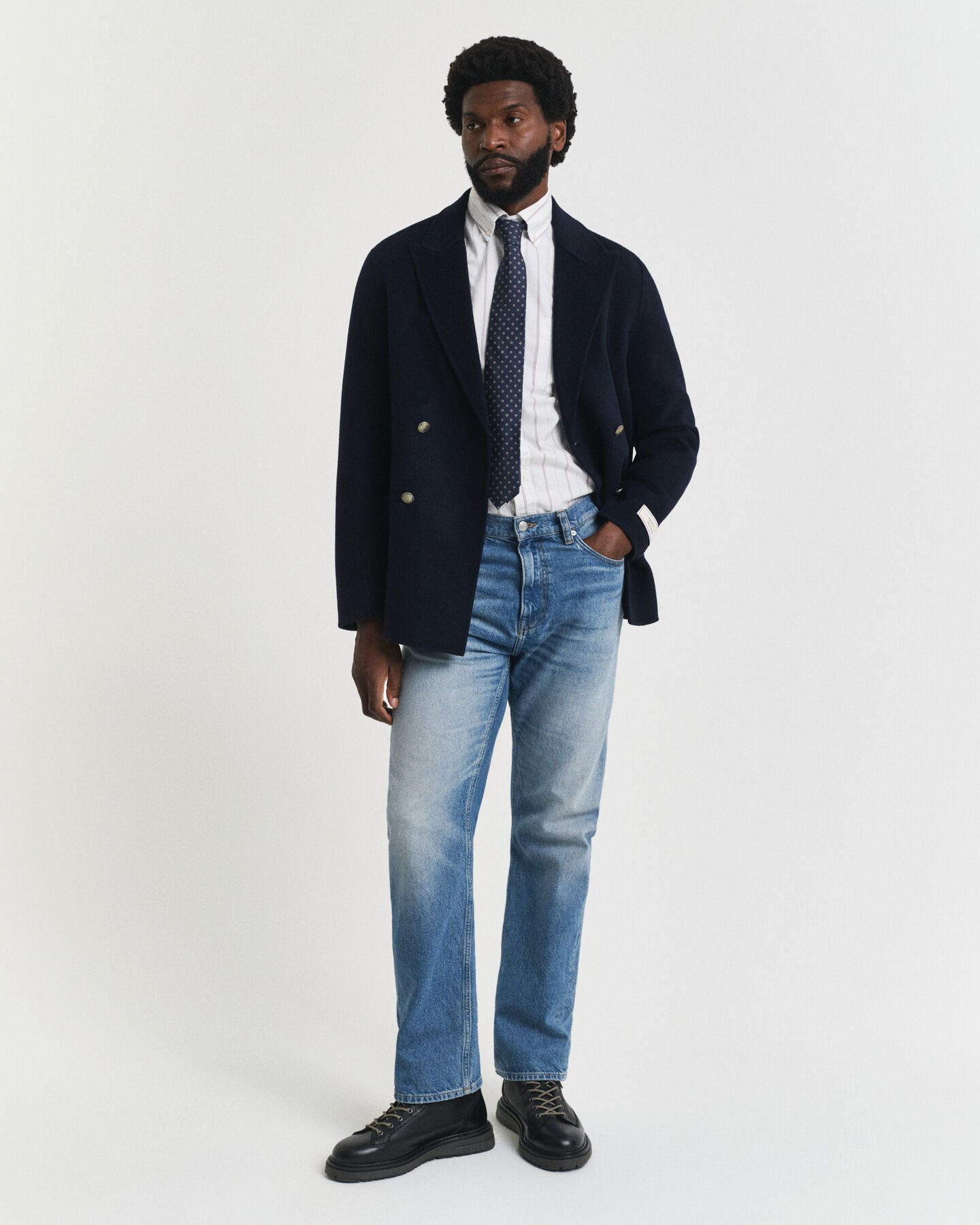 Chemise coupe regular en coton Oxford classique à rayures