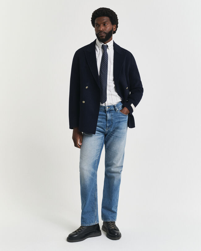 Chemise coupe regular en coton Oxford classique à rayures