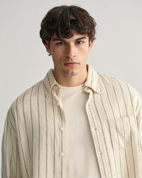 Chemise relaxed fit Slub Striped