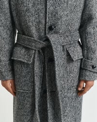 Manteau en tweed de laine