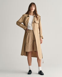 Short chino relaxed fit pliss&eacute;