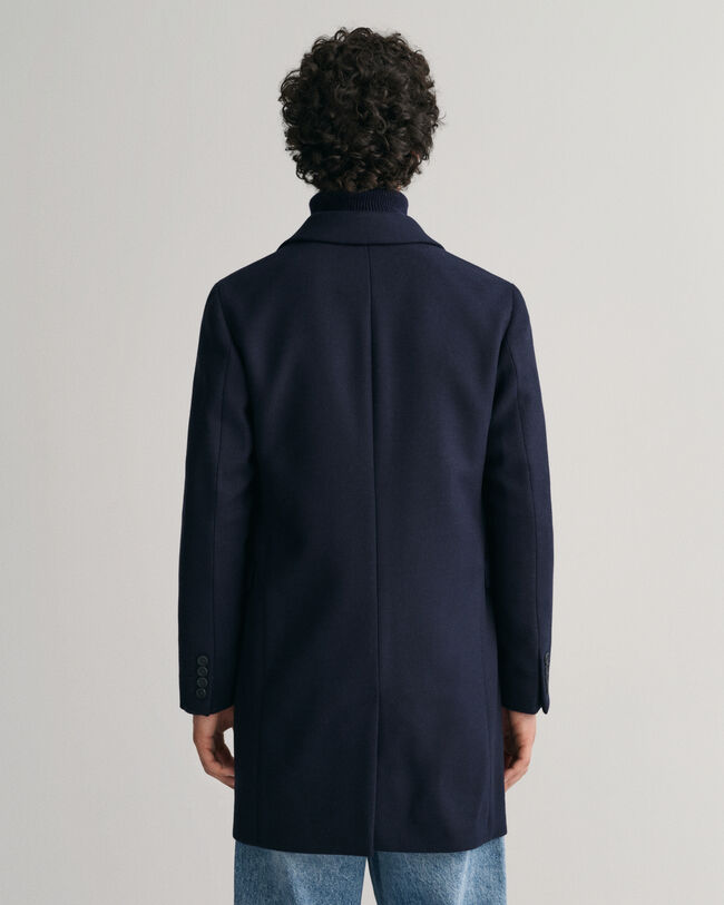 Pardessus ajusté en laine classique