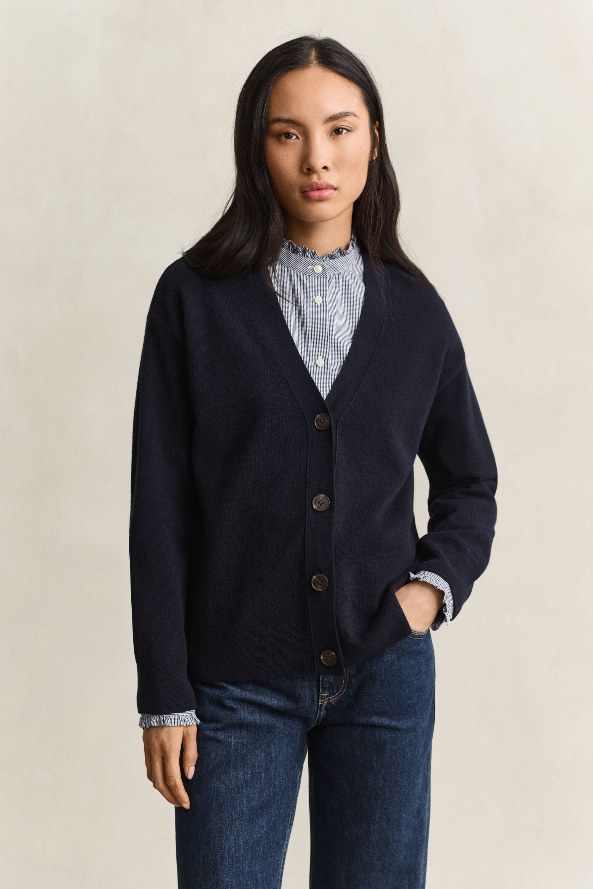 Cardigan en laine d'agneau ultrafine