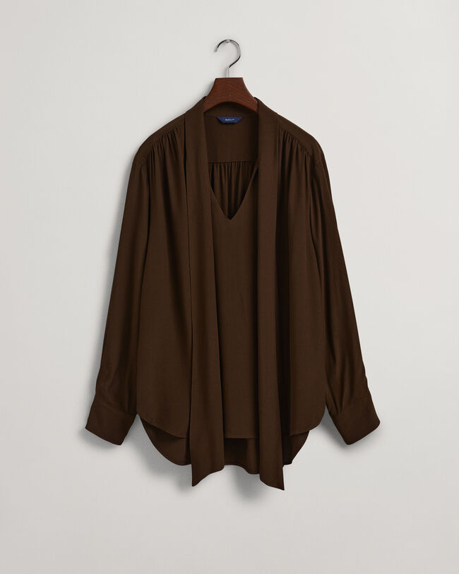 Chemisier &agrave; n&oelig;ud lavalli&egrave;re