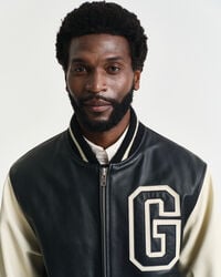 Veste Varsity de GANT en cuir