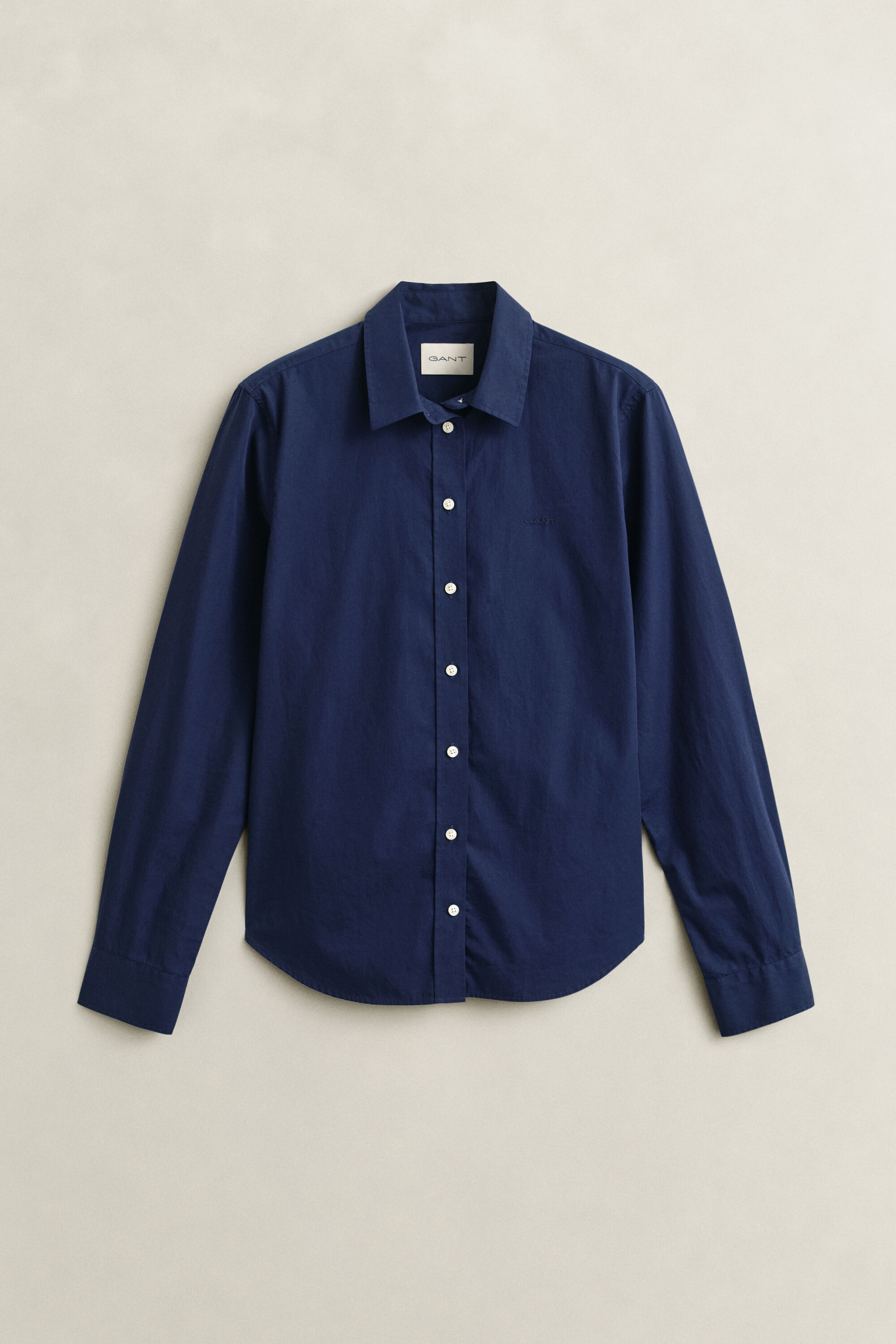 Chemise coupe regular en popeline classique