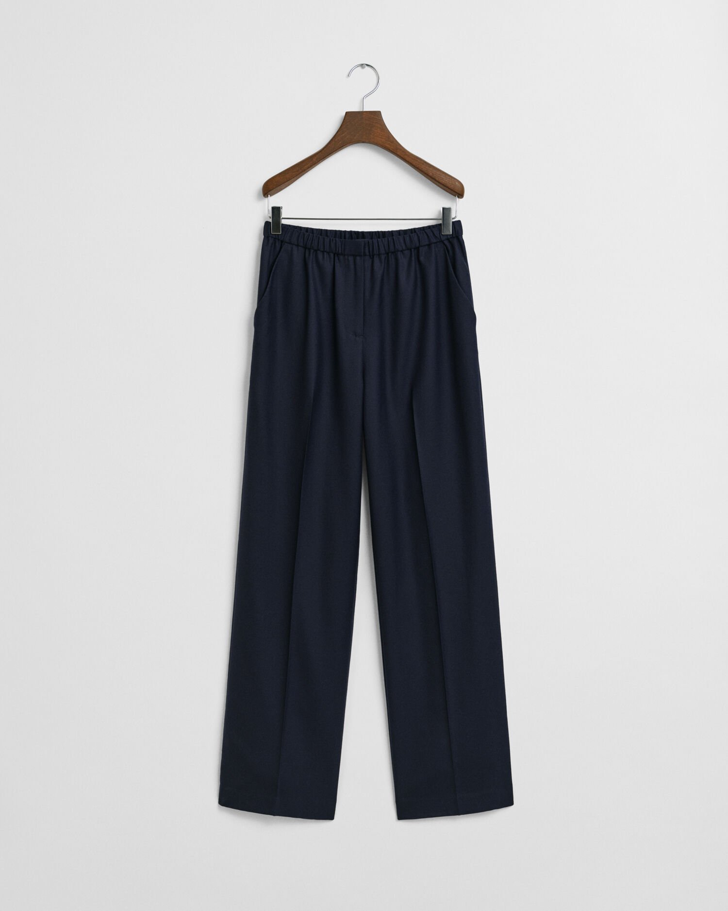 Pantalon à enfiler en laine mélangée