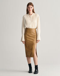 Jupe crayon en cuir