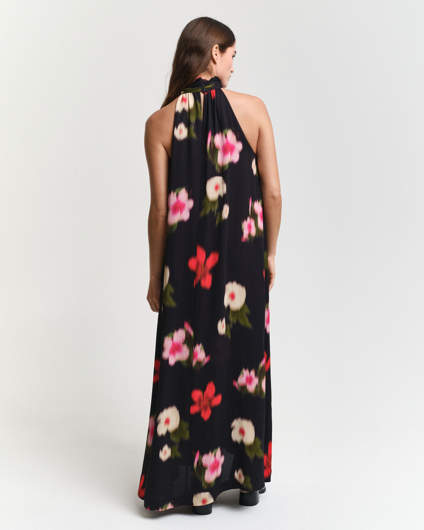Robe dos nu à imprimé floral