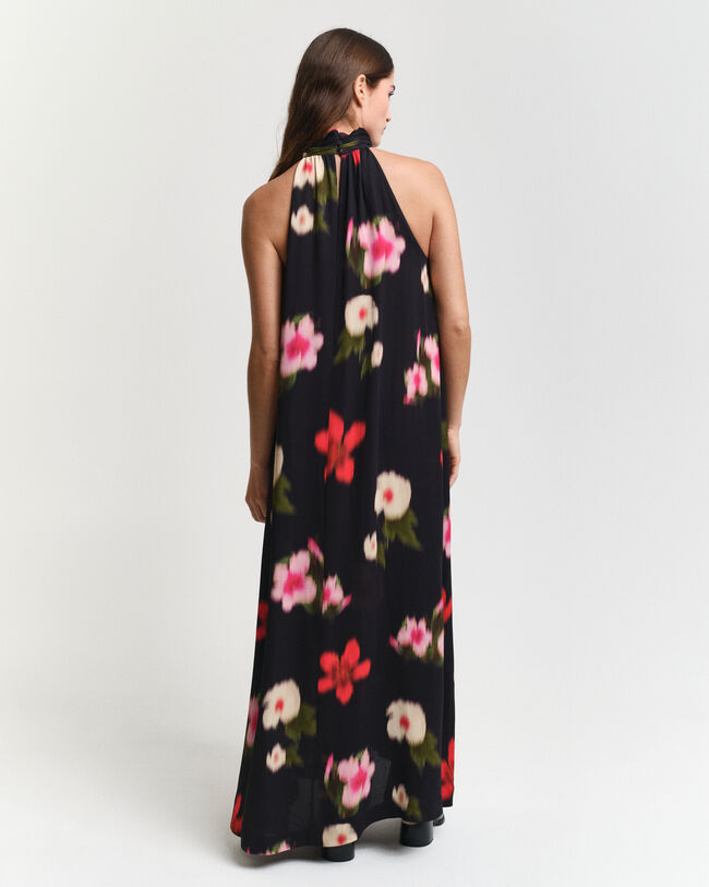 Robe dos nu à imprimé floral