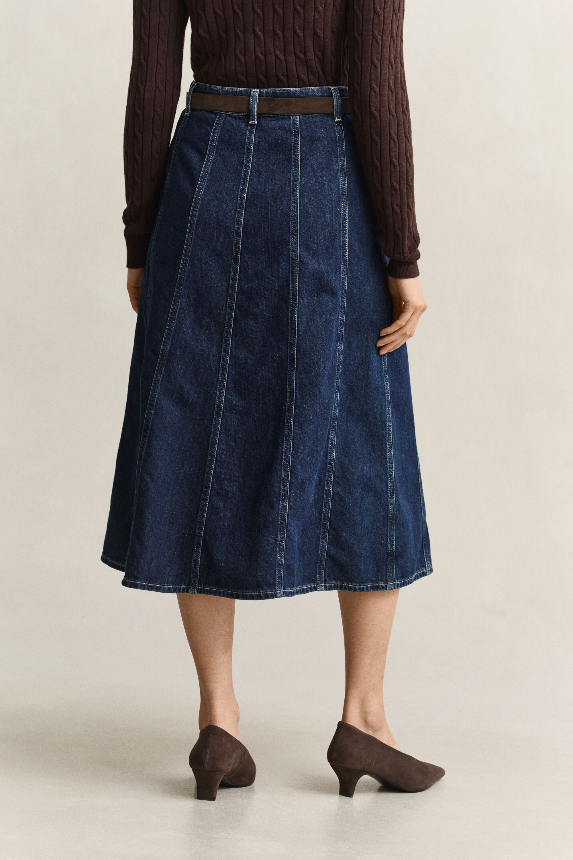 Jupe évasée en denim
