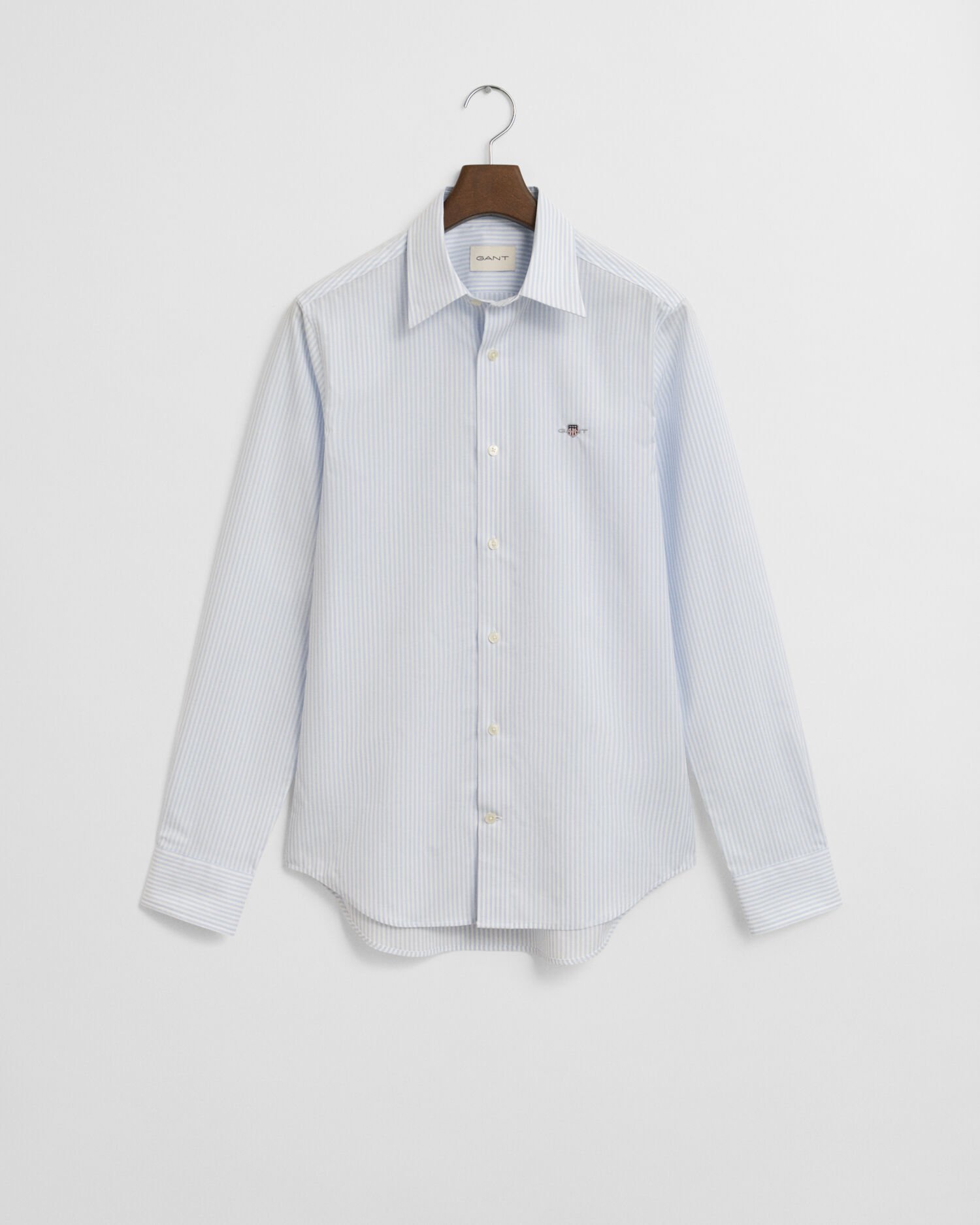 Chemise coupe slim en popeline stretch à rayures