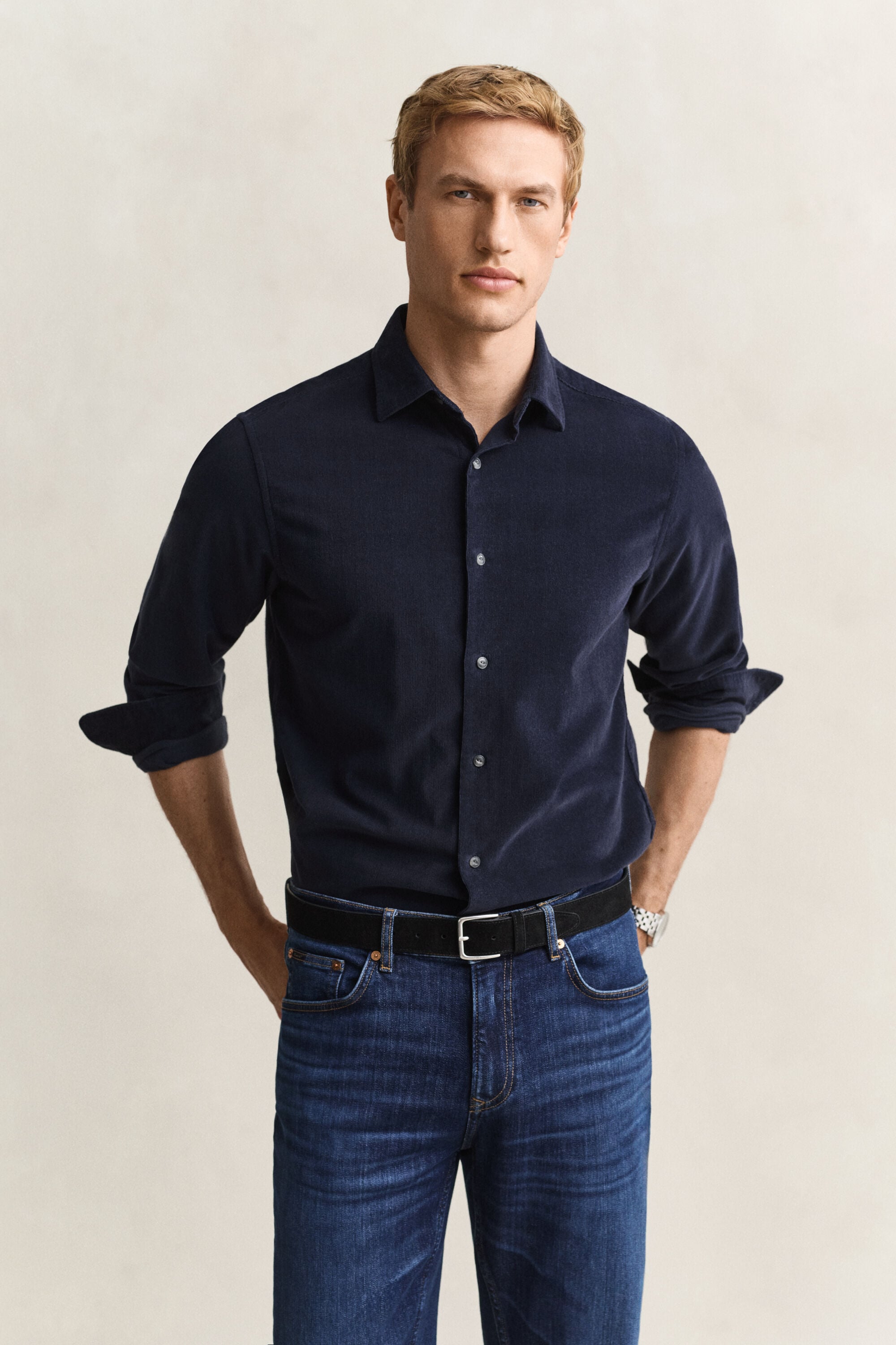 Chemise en velours côtelé