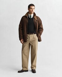 Pull col V en coton classique