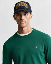 Pull col rond en coton classique