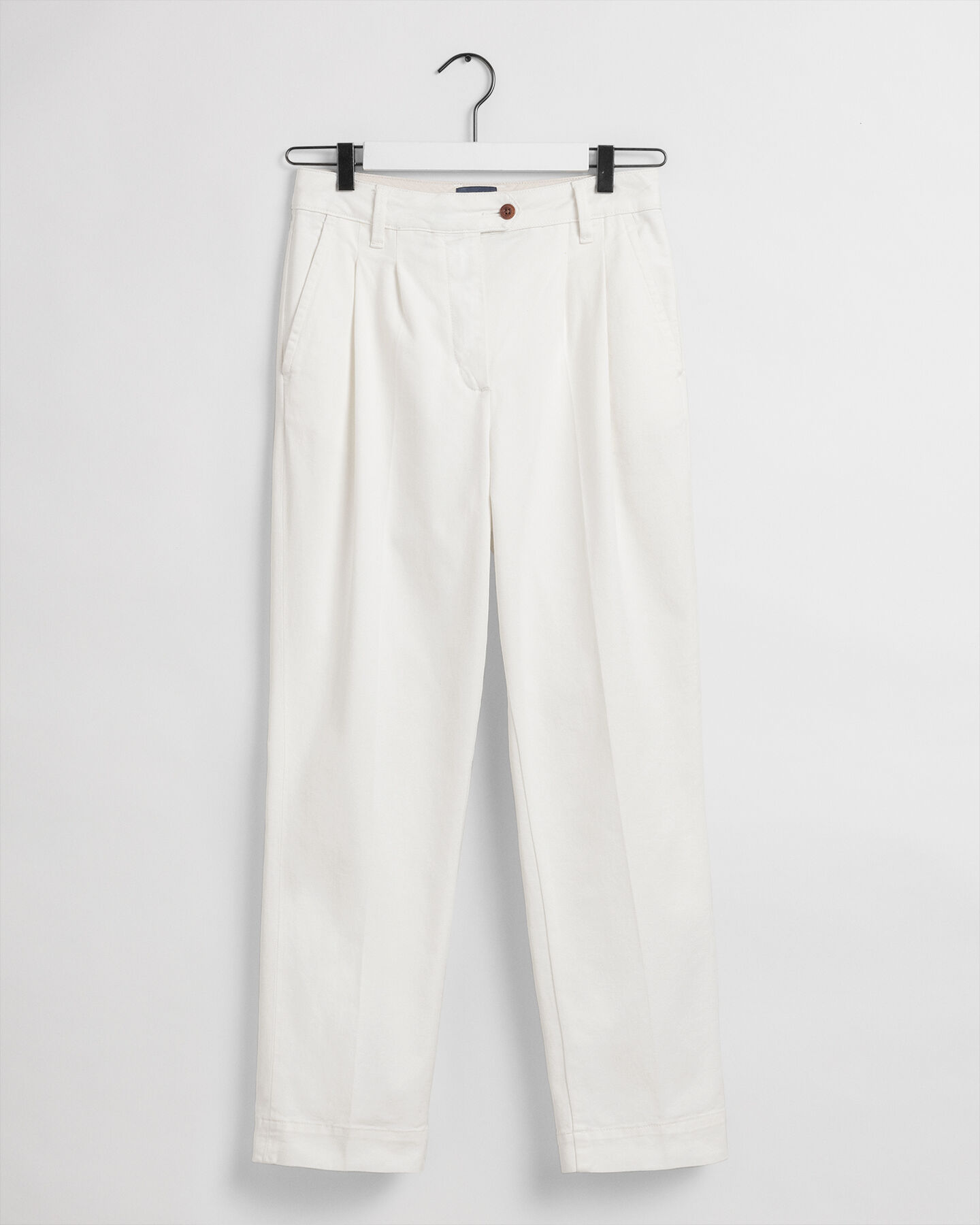 Pantalon chino plissé à taille haute
