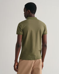 Polo en coton piqu&eacute; &agrave; col contrastant