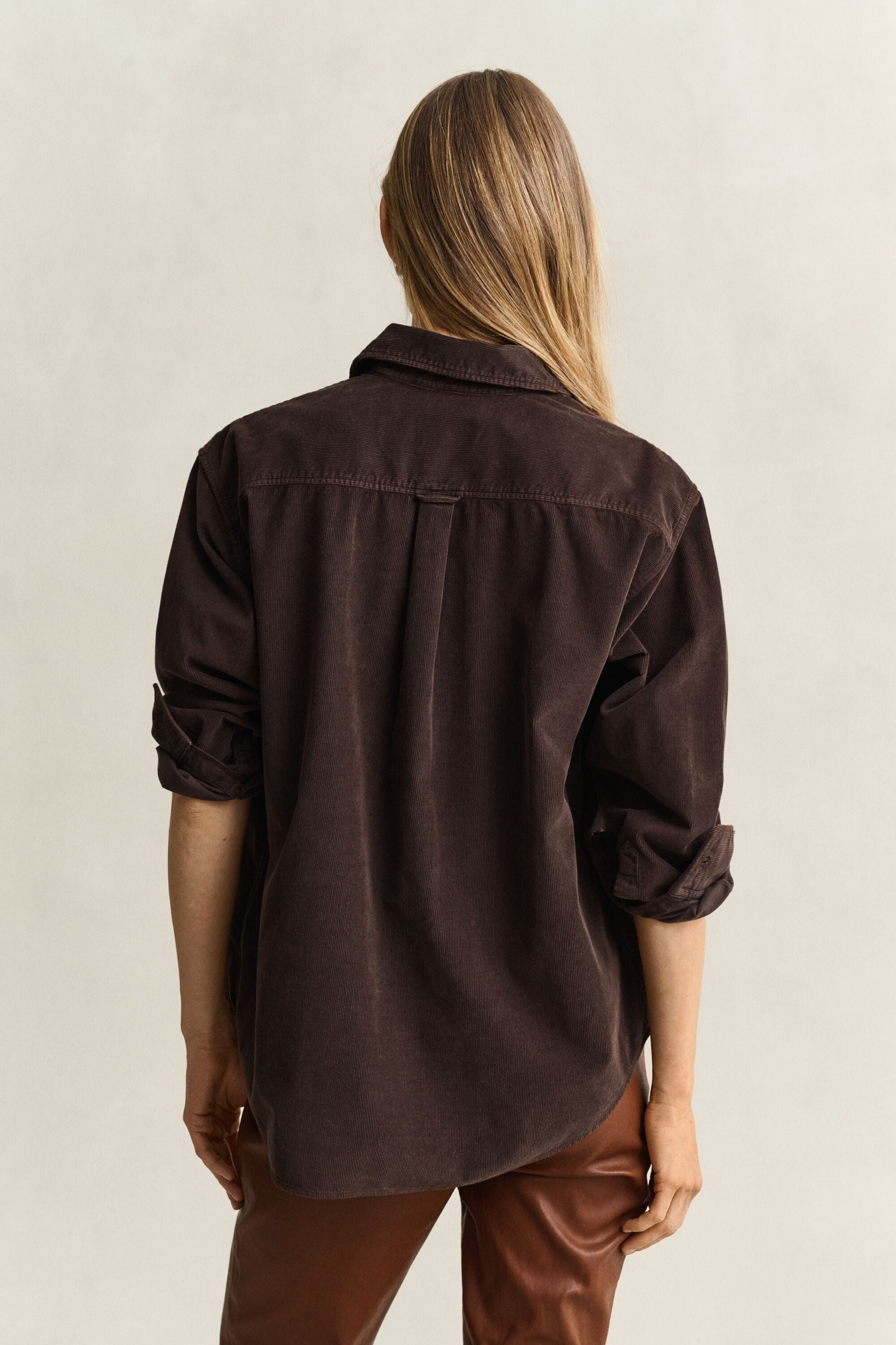 Chemise décontractée en velours côtelé