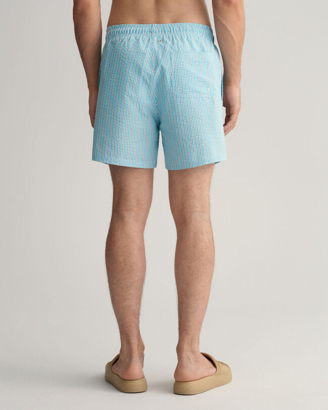 Short de bain classic fit en seersucker