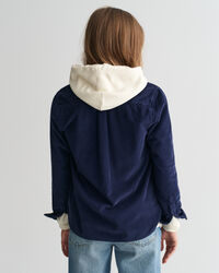 Chemise regular fit en velours côtelé