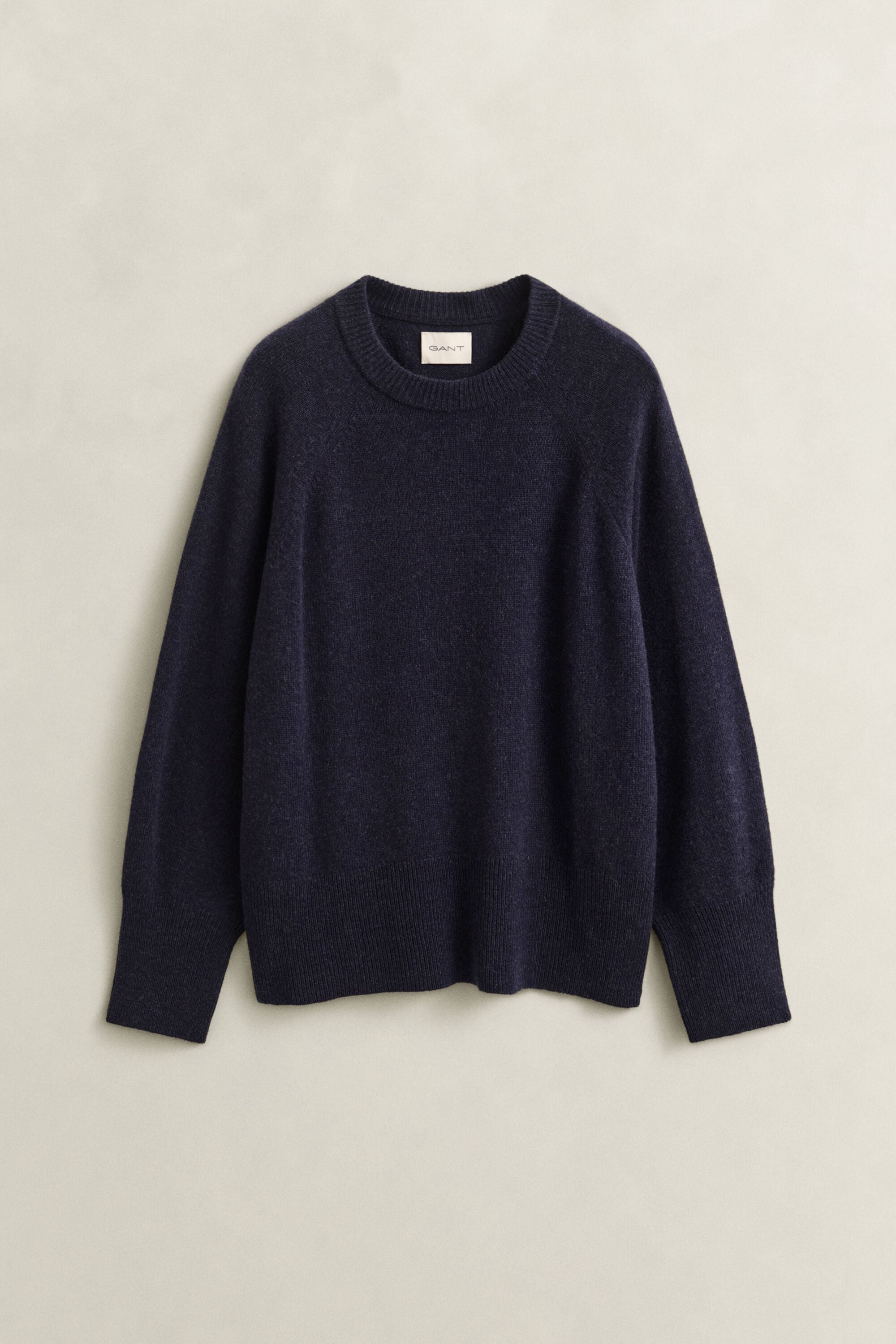 Pull col rond en laine et cachemire