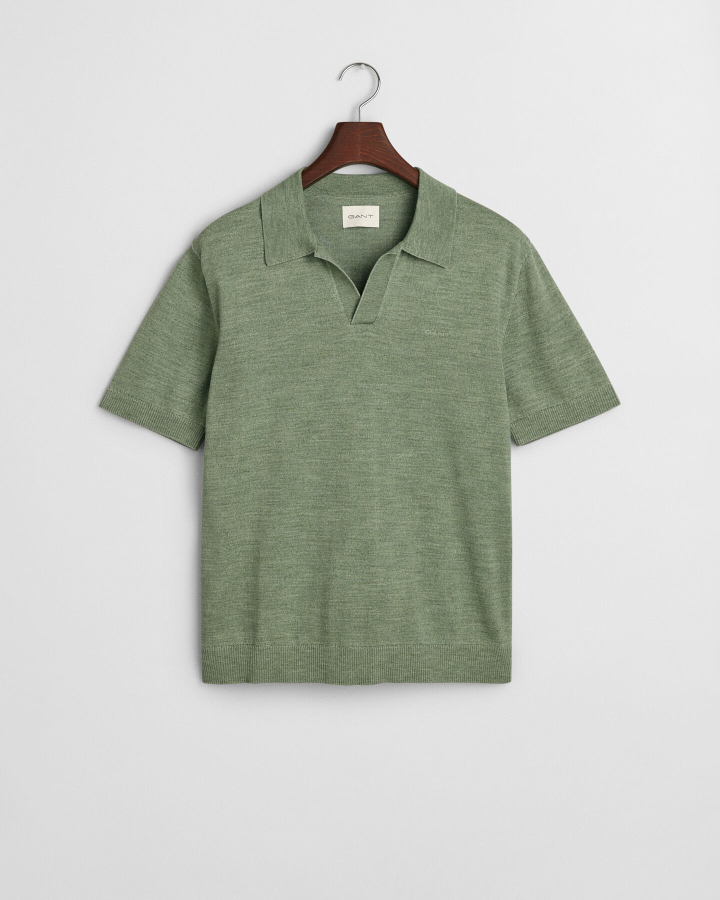 Pull fa&ccedil;on polo &agrave; manches courtes Sunfaded