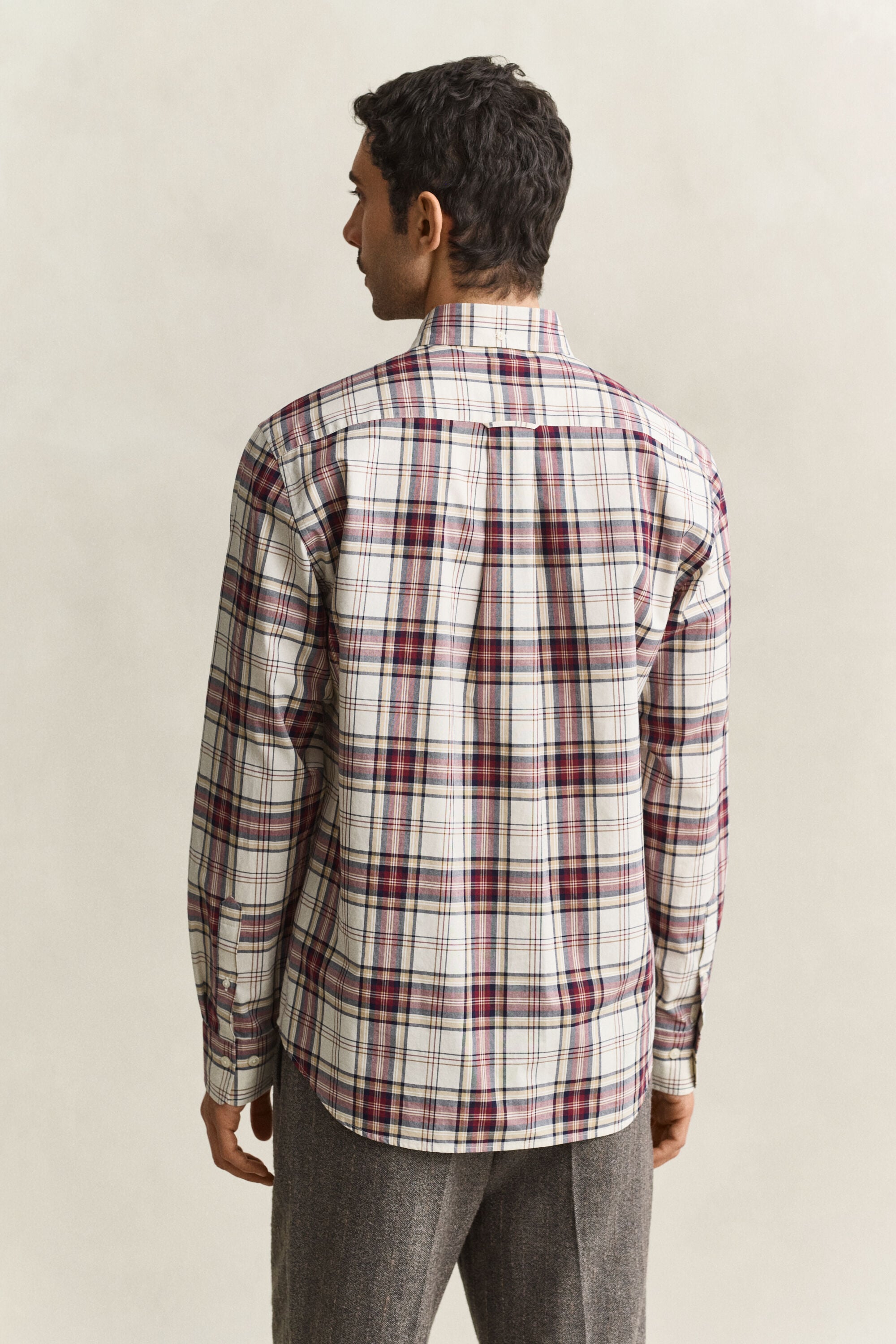 Chemise en popeline à carreaux