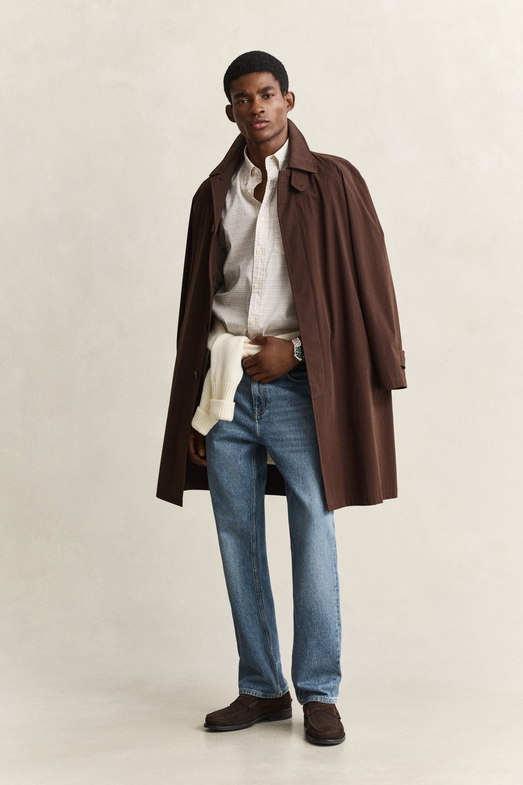 Chemise en coton Oxford à carreaux Gant x Yale