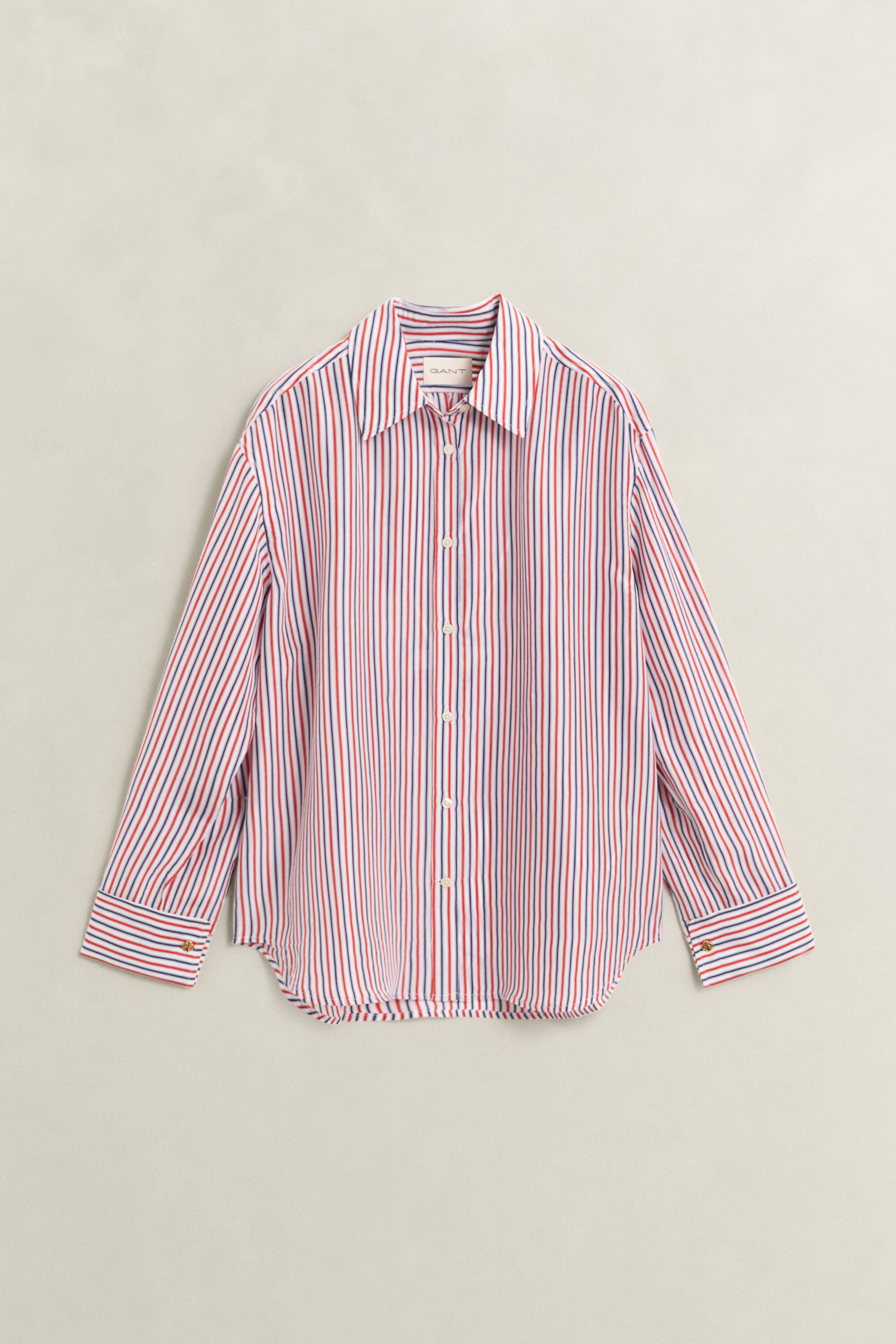 Chemisier en soie Habotai à rayures