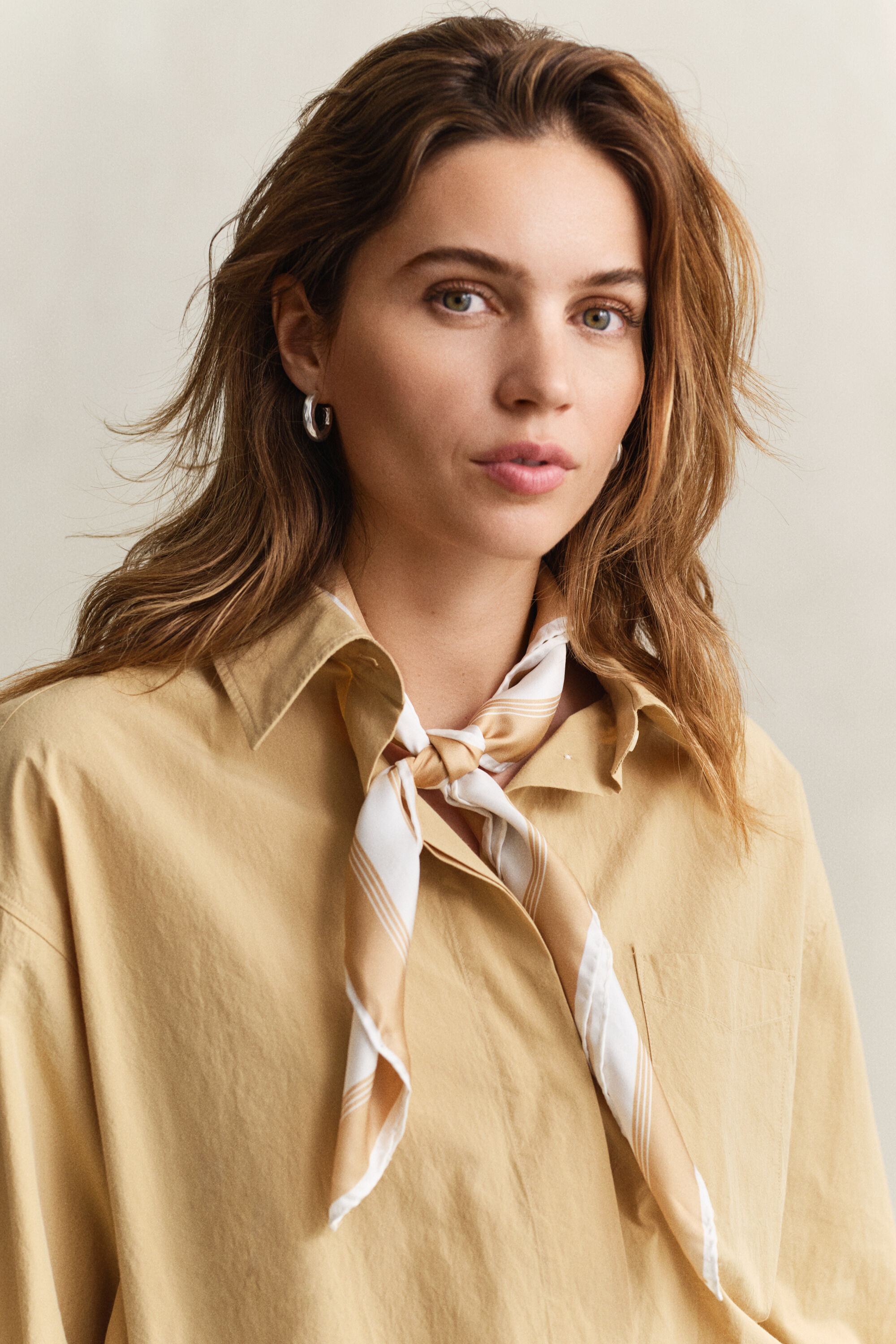 Foulard en soie avec monogramme