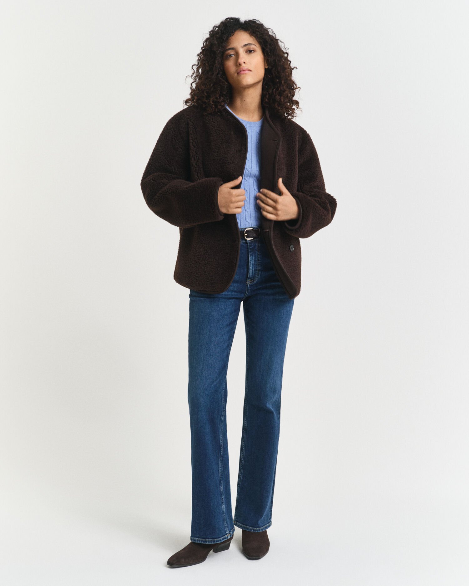 Jean coupe slim évasée