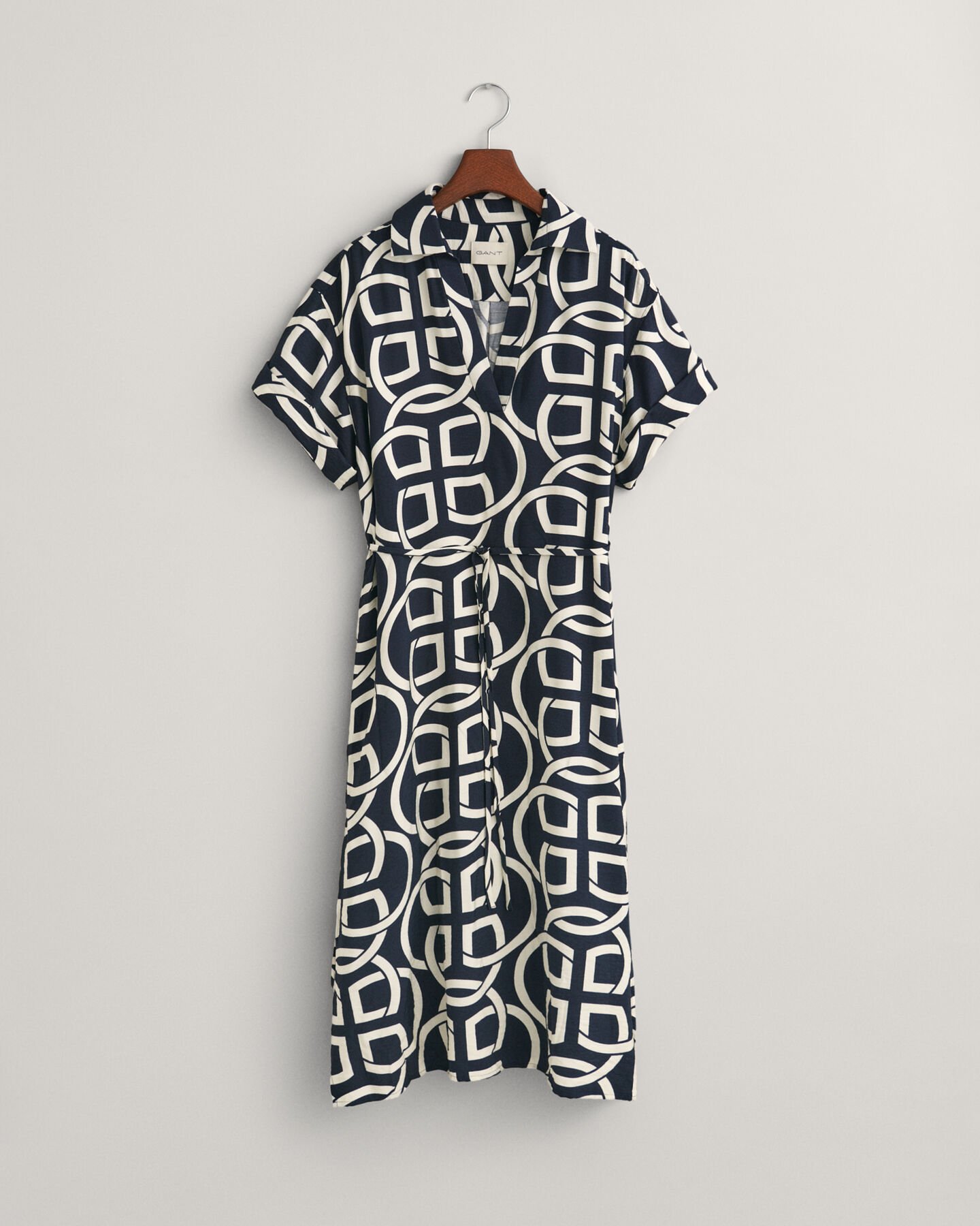 Caftan à manches courtes avec imprimé Monogram