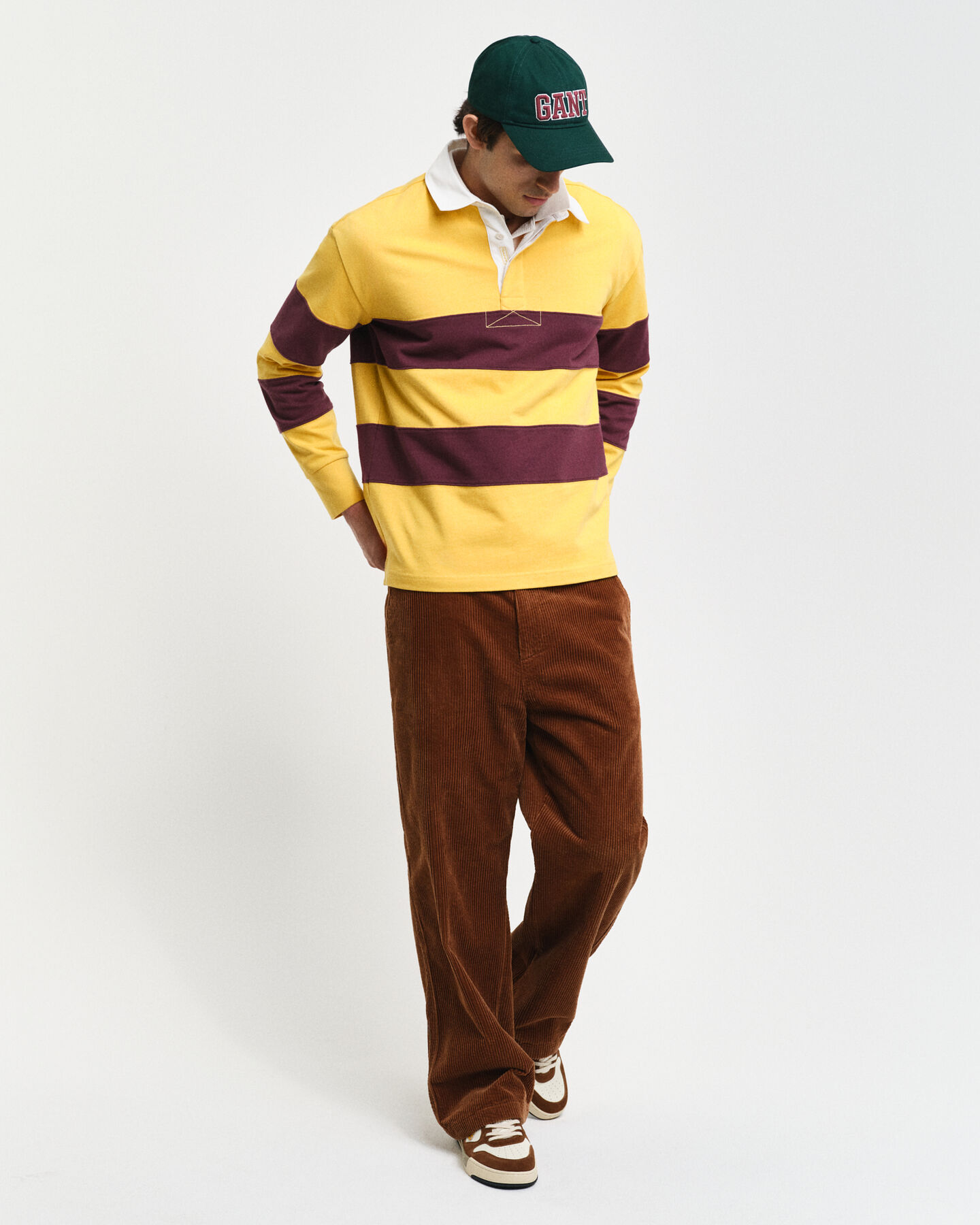 Polo Heavy Rugger &agrave; rayures en colour-block