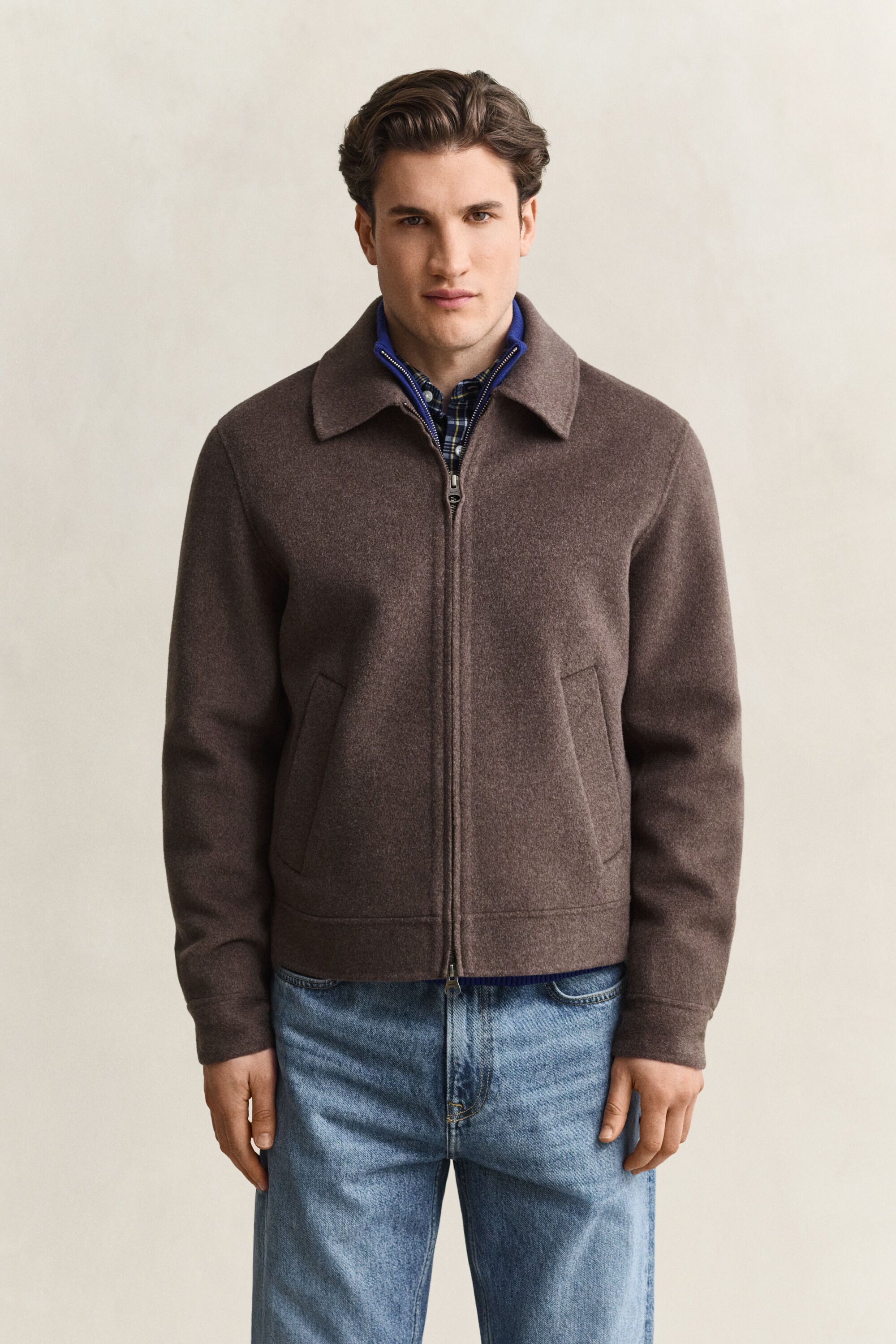 Veste cousue main