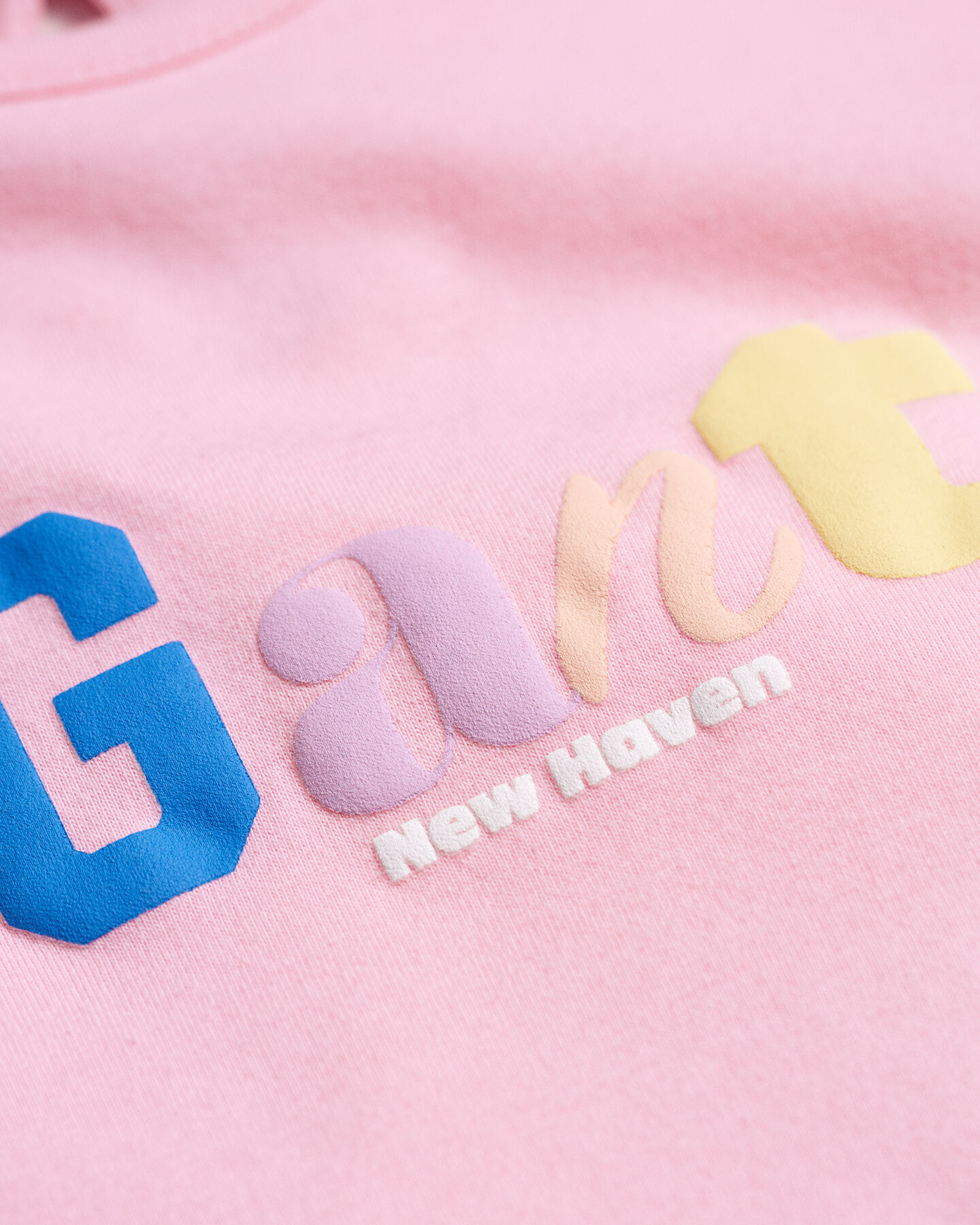 Haut en jersey &agrave; manches courtes avec imprim&eacute; GANT Girls