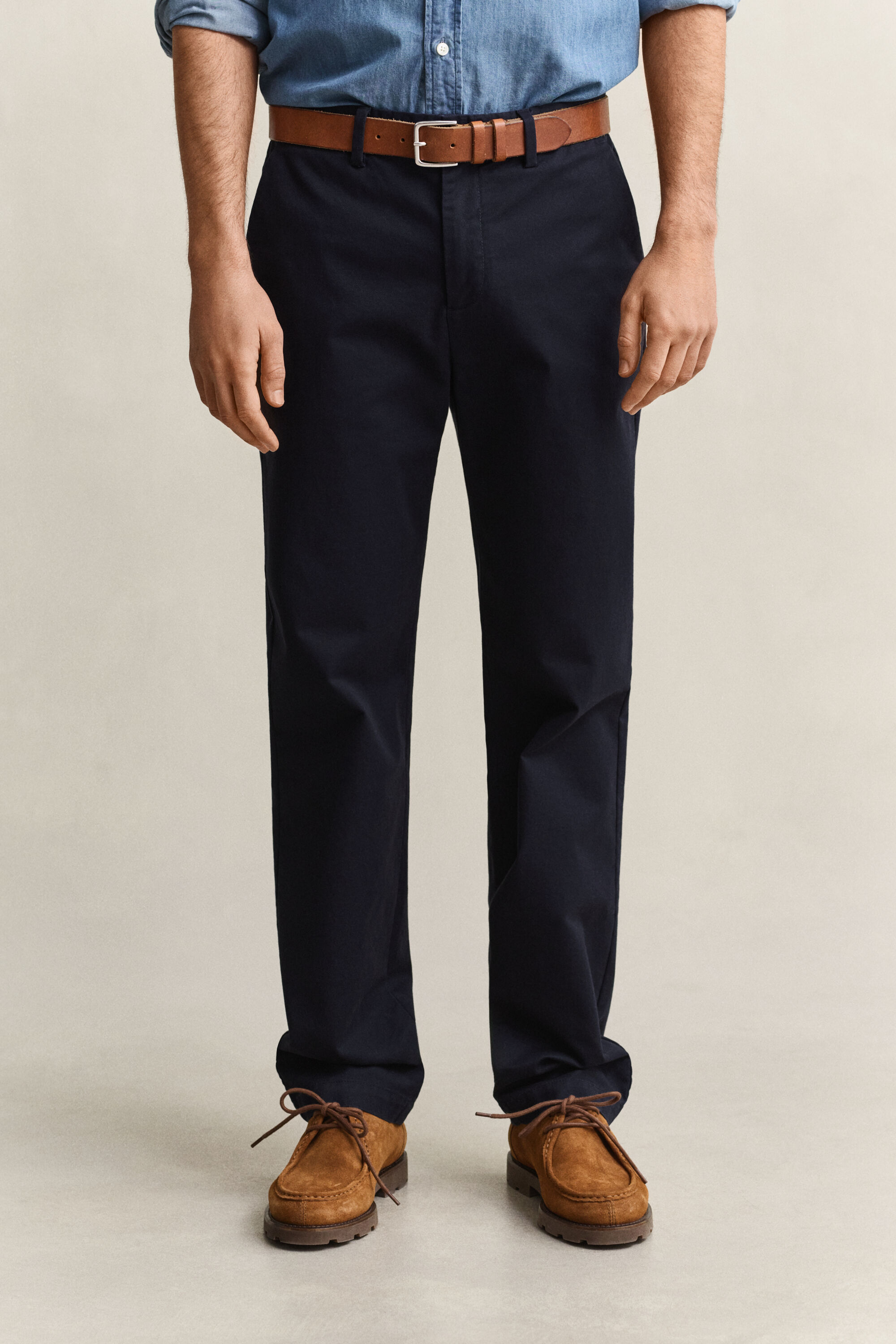 Pantalon chino élégant coupe regular