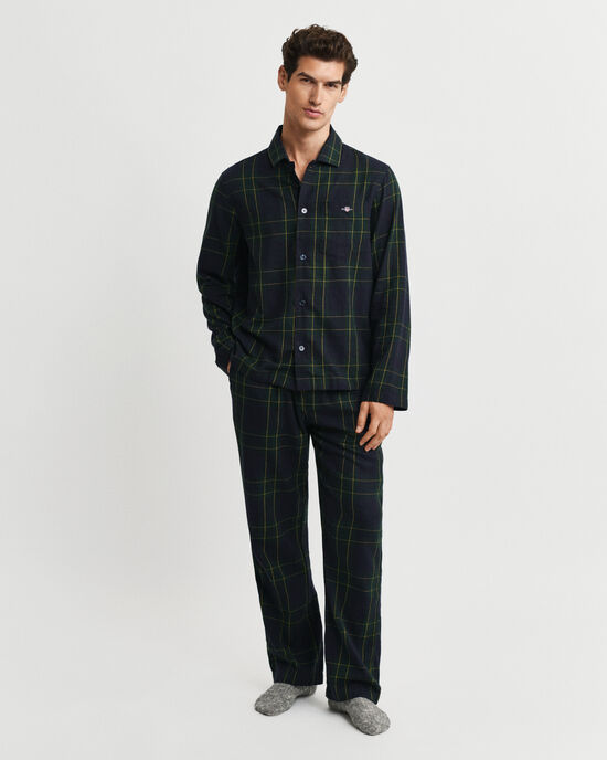 Coffret cadeau pyjama en flanelle à carreaux