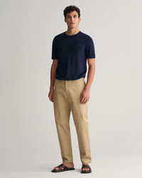 T-shirt en maille de coton et lin