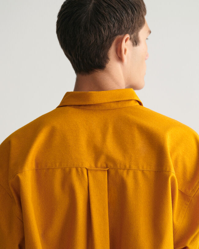 Chemise oversize en soie et laine mouchetée