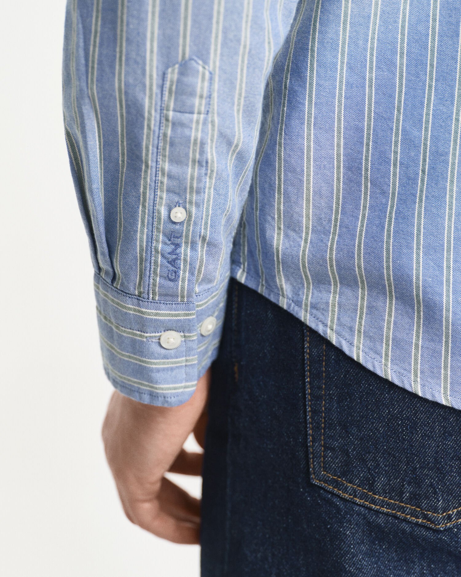 Chemise regular fit en coton Oxford à rayures Archive