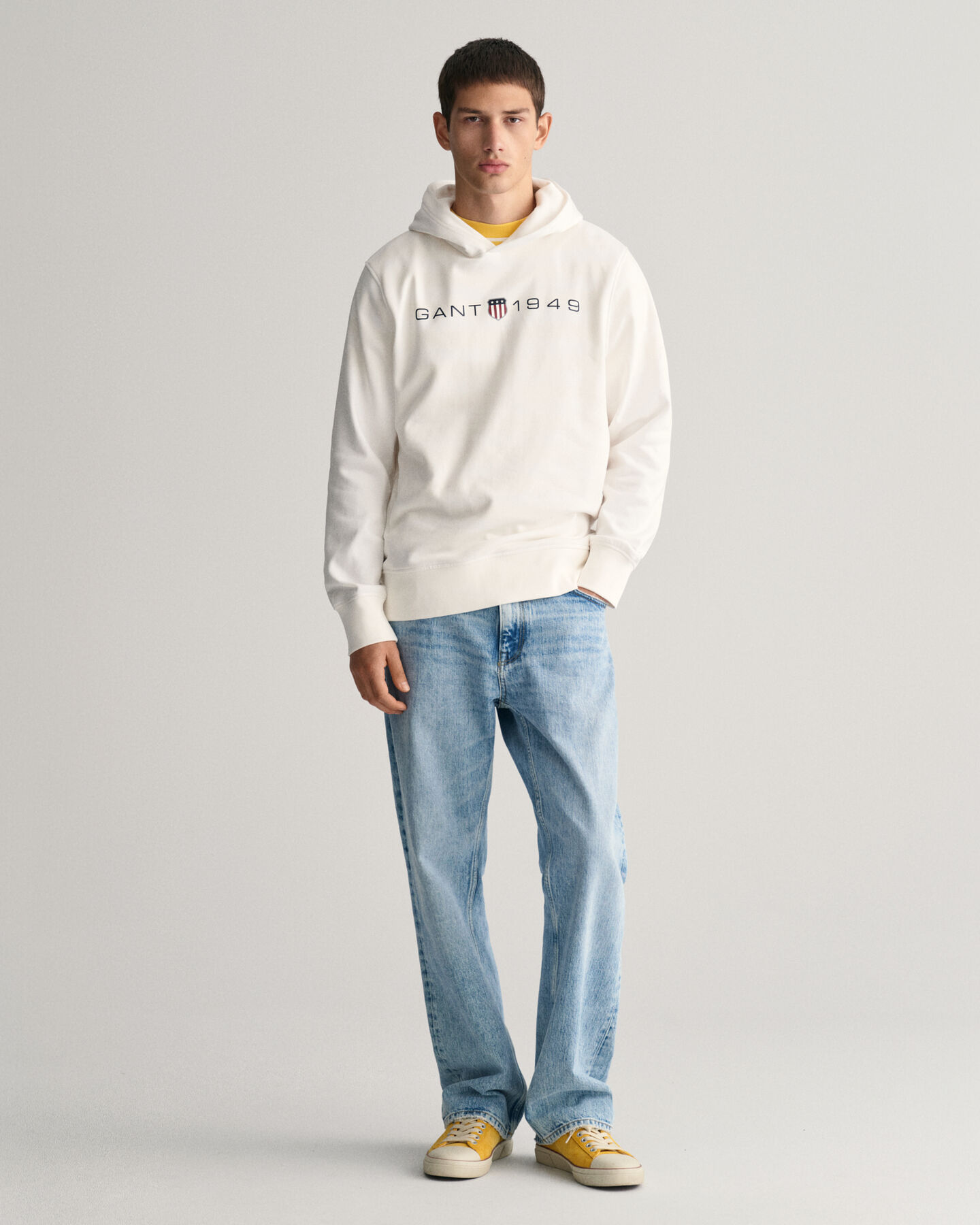 Sweat &agrave; capuche &agrave; logo imprim&eacute;