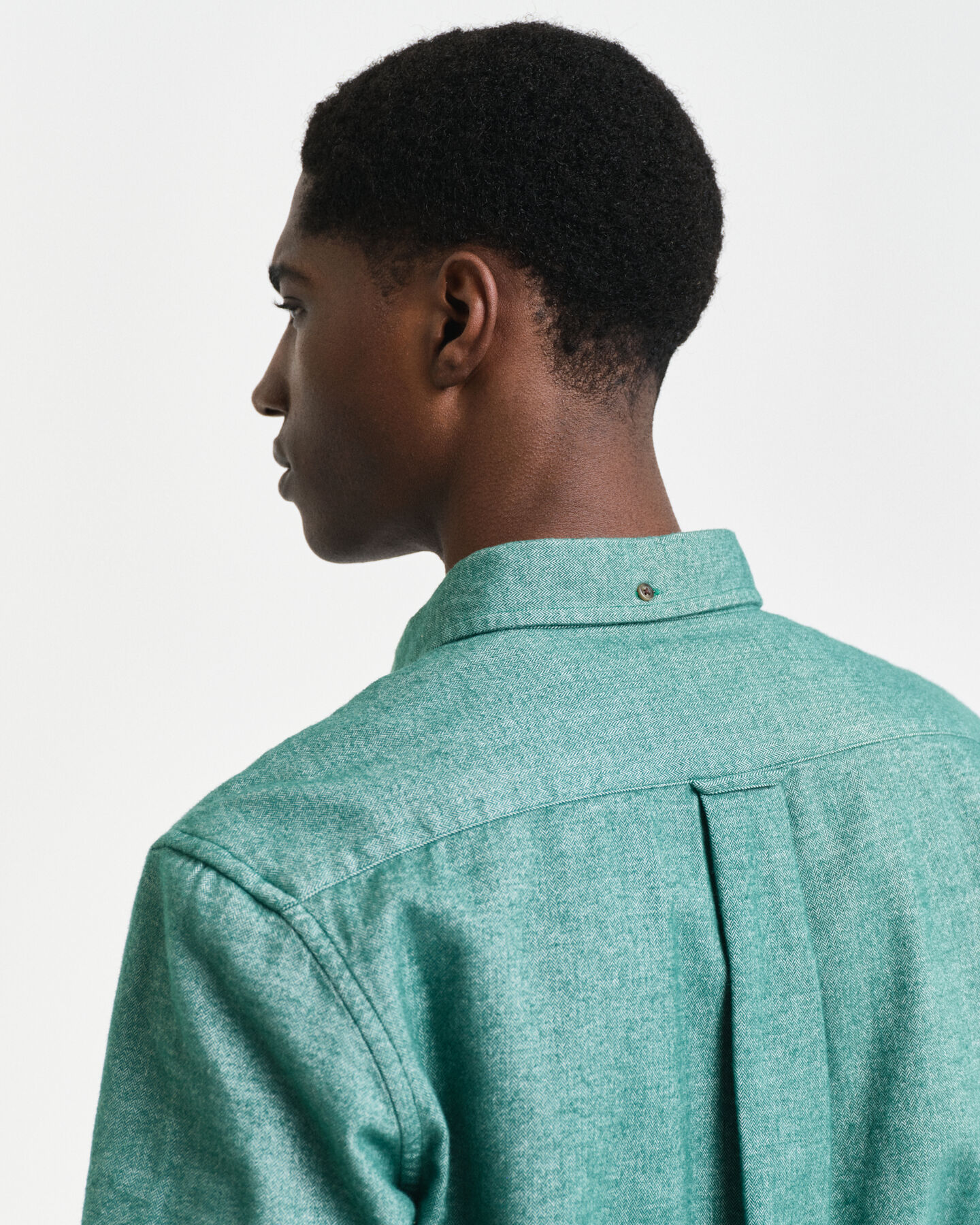 Chemise regular fit en flanelle &agrave; chevrons