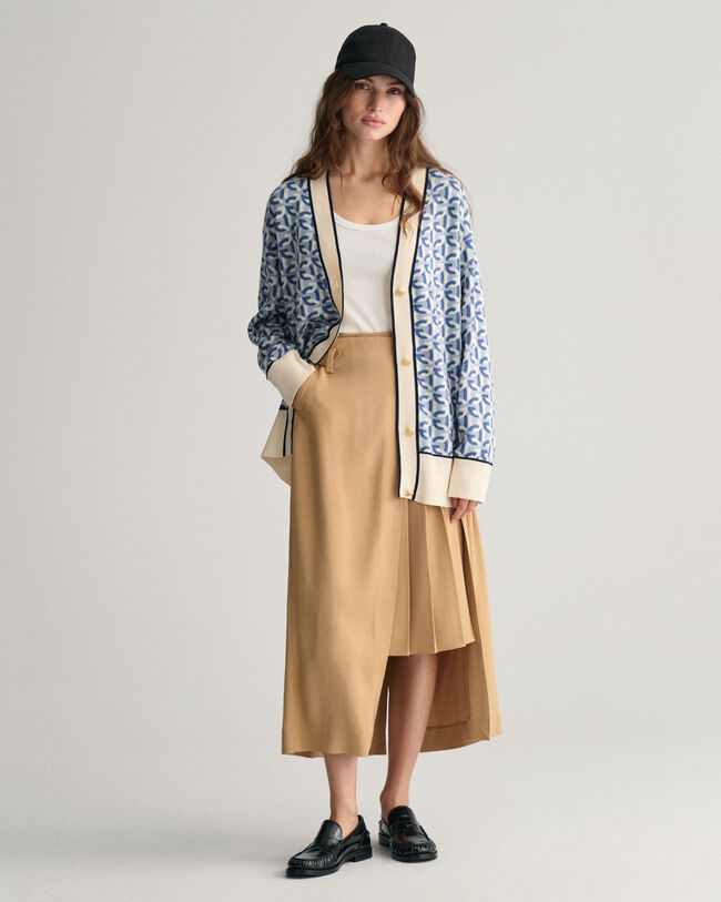 Cardigan en maille à motif G Jacquard