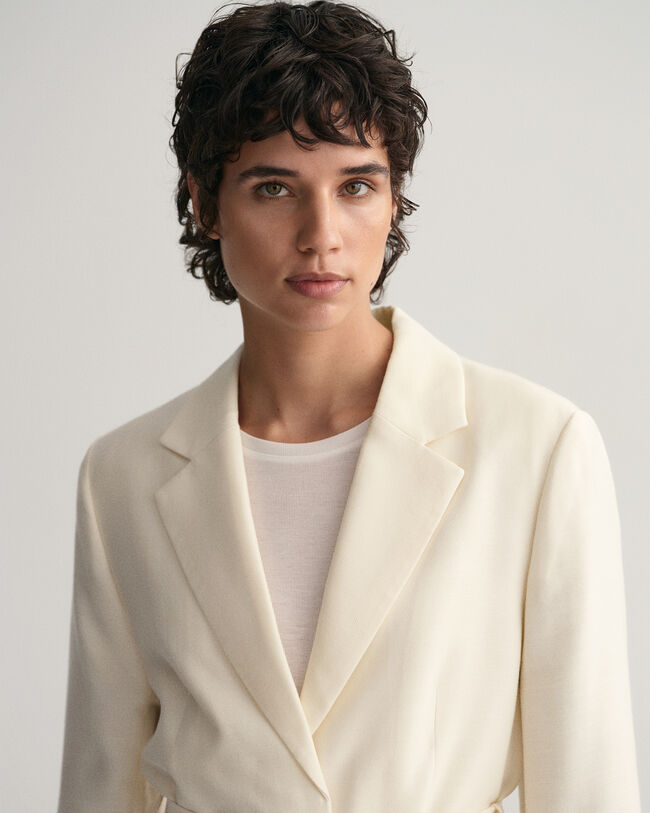 Veste blazer regular fit avec ceinture Fluid