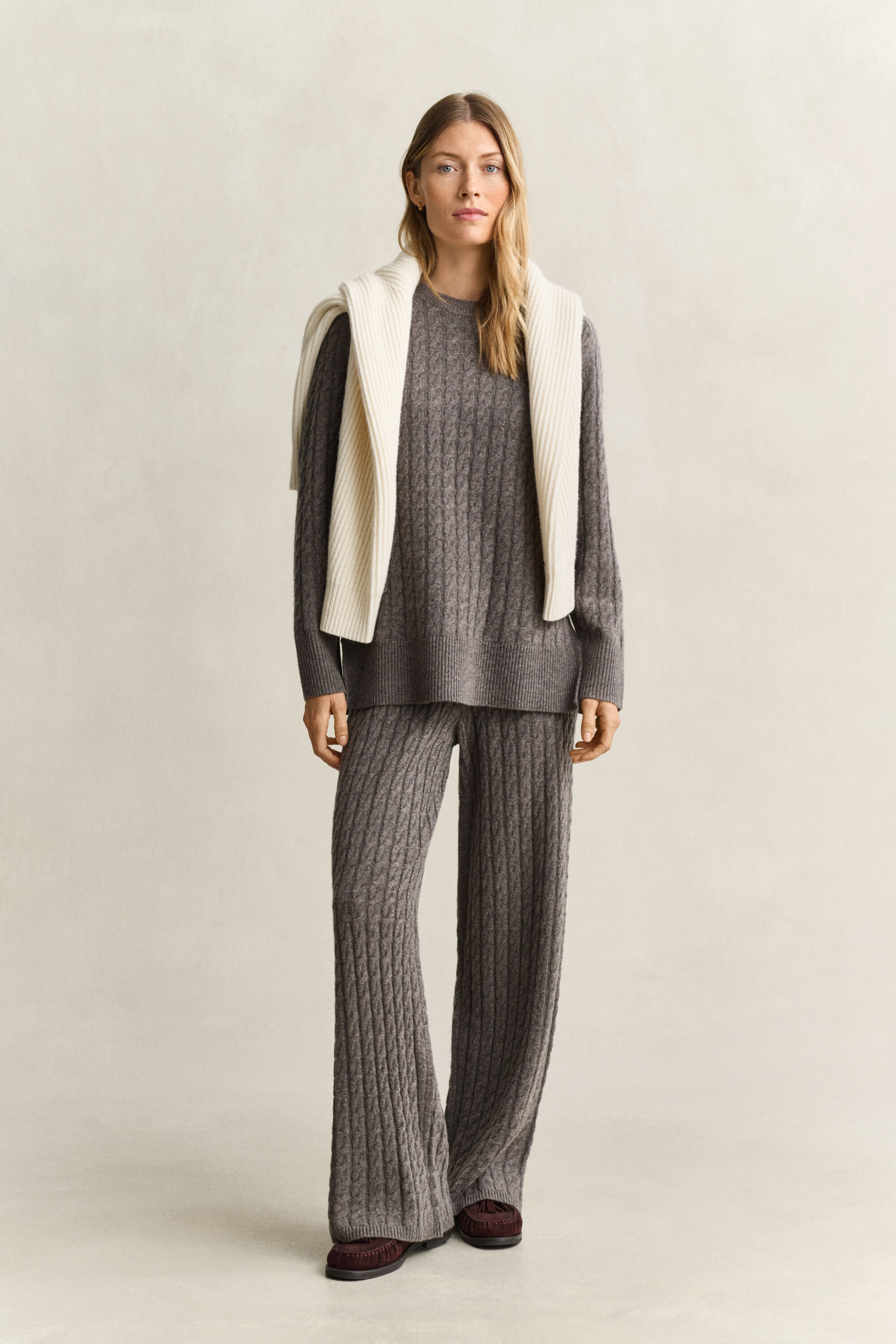 Pantalon en laine et cachemire