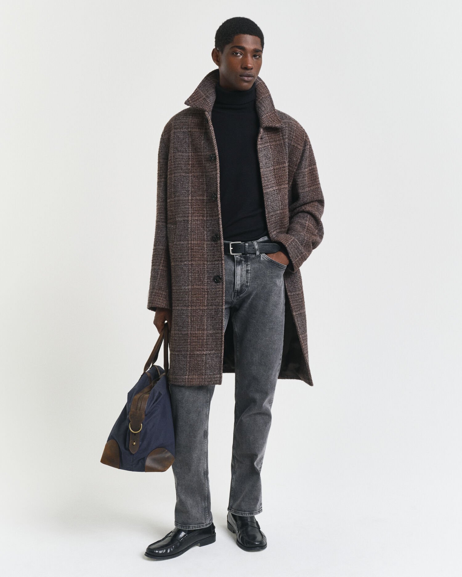 Jean regular fit noir délavé