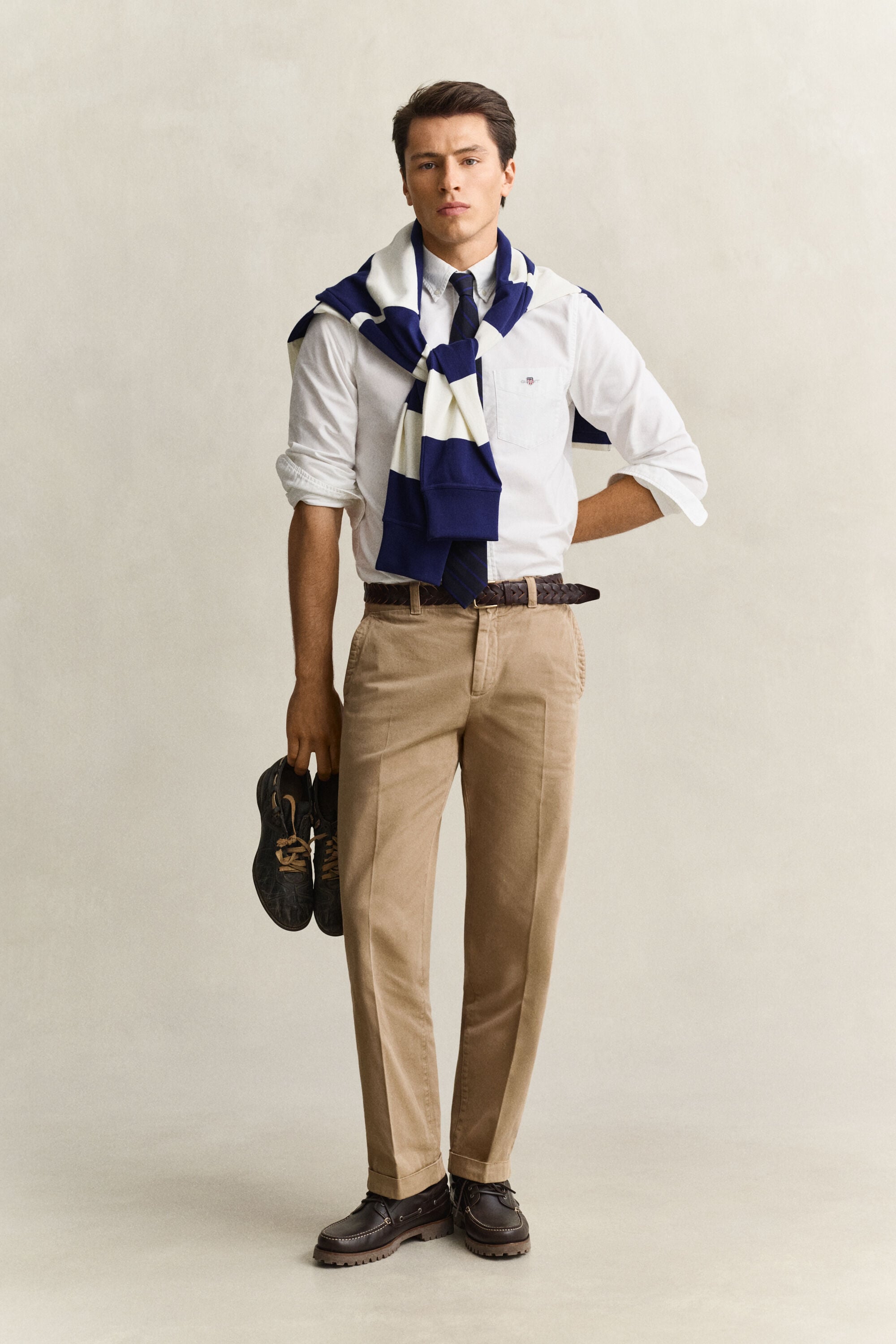 Pantalon chino en sergé de coton Gant x Yale