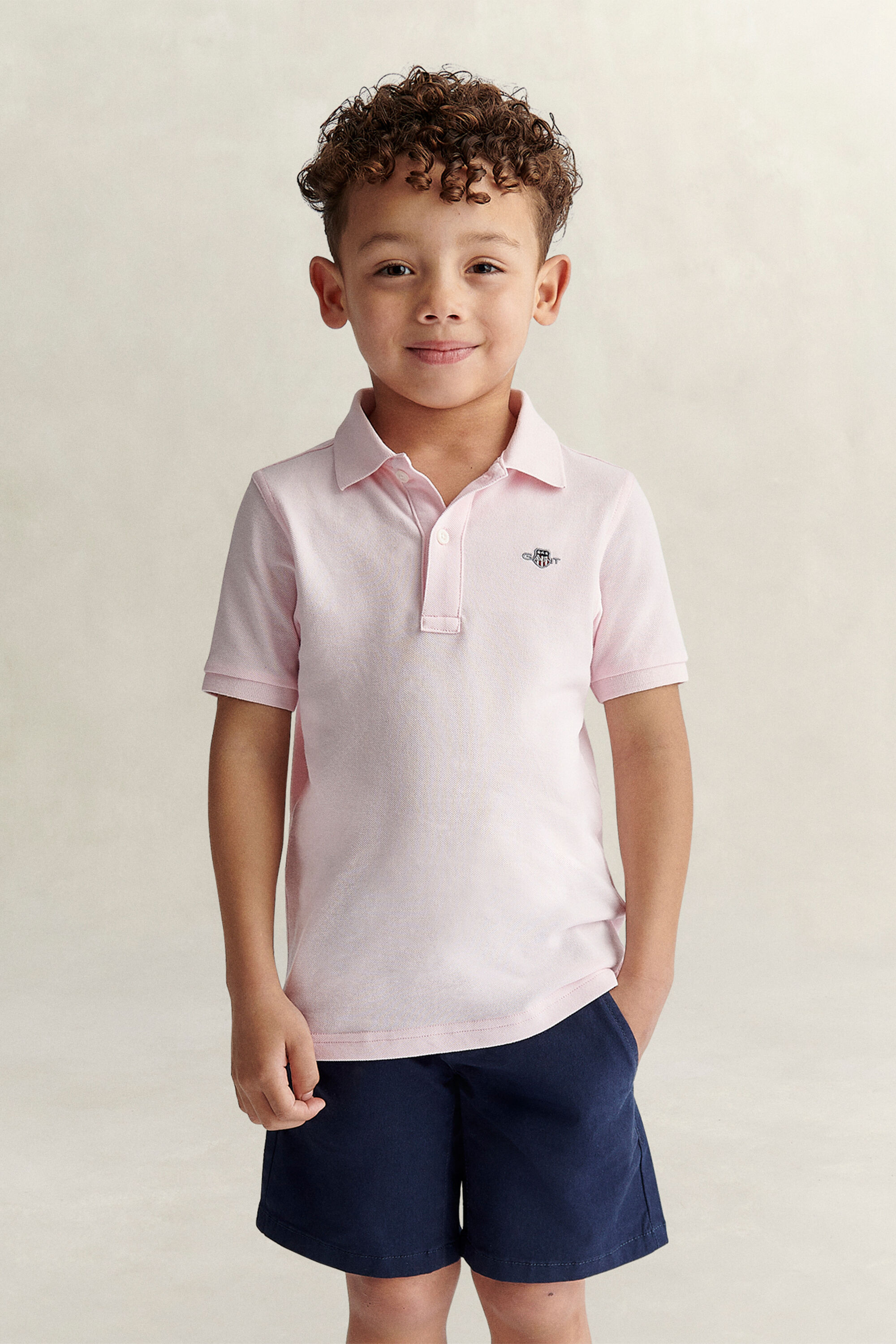Polo en coton piqué Shield Enfant